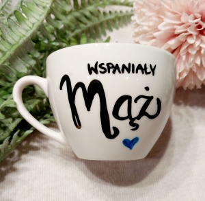 Filiżanka Wspaniały Mąż na Dzień Mężczyzny