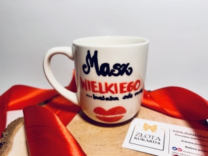Kubek Kochanie! Masz wielkiego... buziaka ode mnie na walentynki ślub urodziny