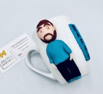 Kubek z gliny polimerowej postać, pełna personalizacja 3D