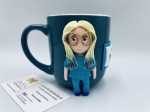 Kubek osoby postaci z gliny polimerowej pełna personalizacja 3D 