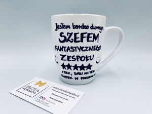 Kubek dla szefa szefowej dyrektora dyrektorki Jestem bardzo dumnym SZEFEM tego zespołu