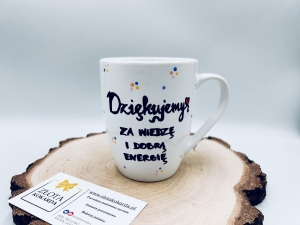 Kubek dziękuję za plus imię osoby obdarowywanej